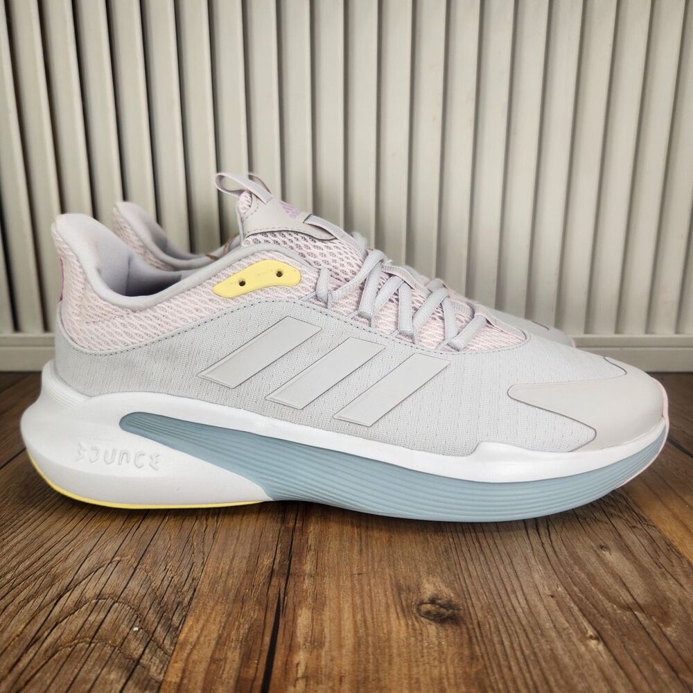 Adidas Bounce Alphaedge+ IF7286 Womens Size 9.5 Gray Pink Running Sneakers Shoes - Picture 2 of 11
